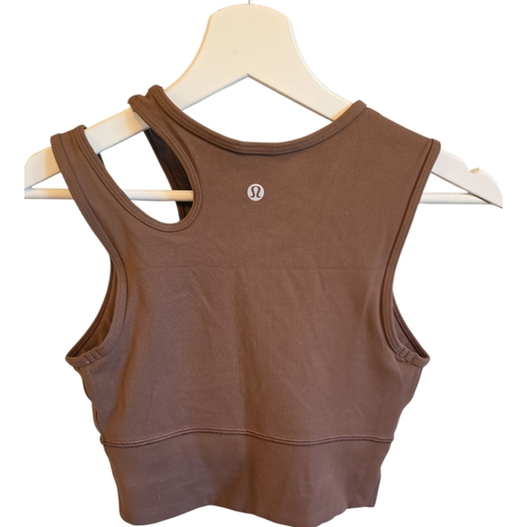 NWOT Lululemon Mastered Motion Cropped Tank (Java Brown) - Picture 8 of 8